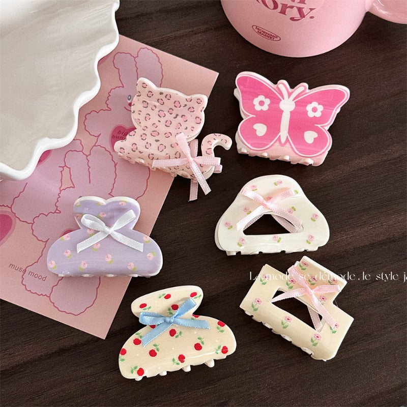 Pastel Cute Animal Hair Claw Clips
