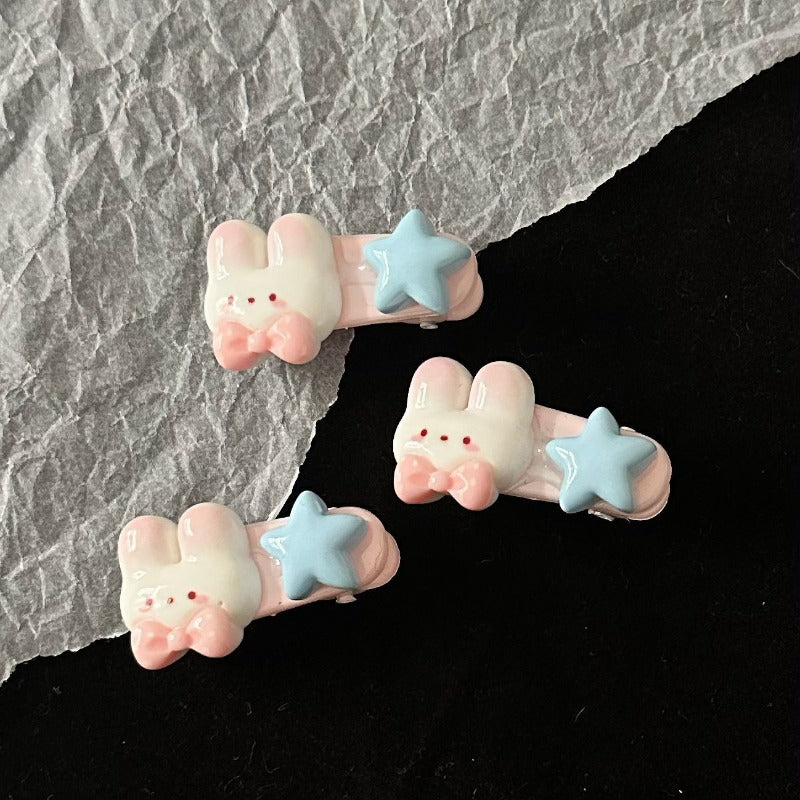 Cute Bunny Star Hair Clip