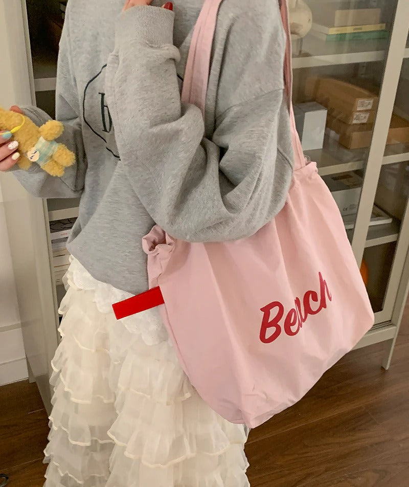 Beach Drawstring Tote Bag