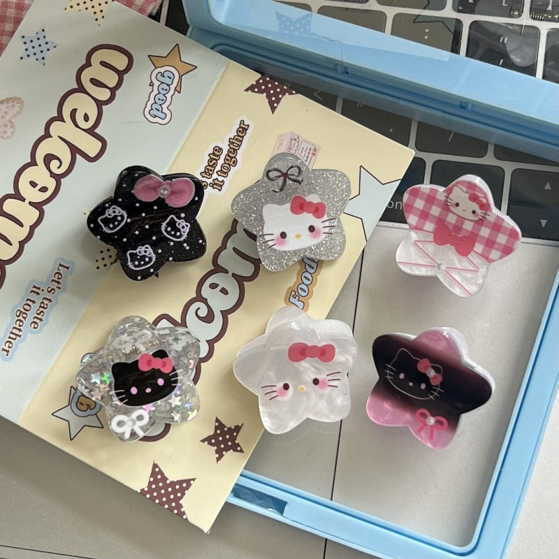 Hello Kitty Star Hair Clips