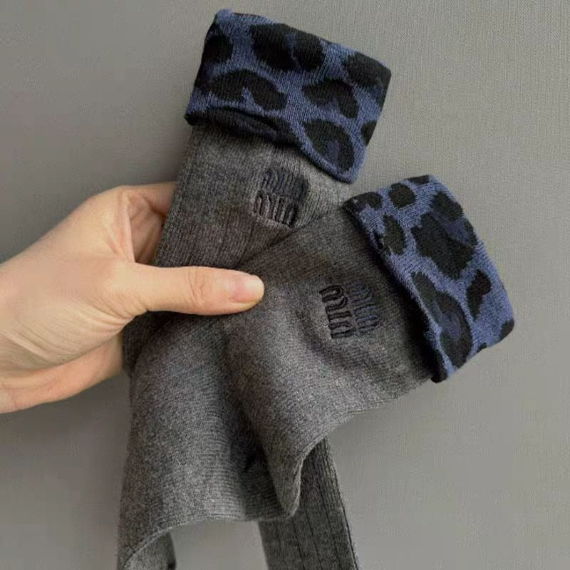 Assorted Pattern Cotton Crew Socks
