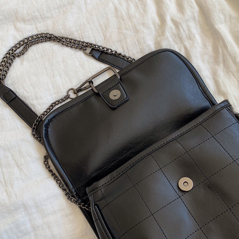 Black Simple Shoulder Bag