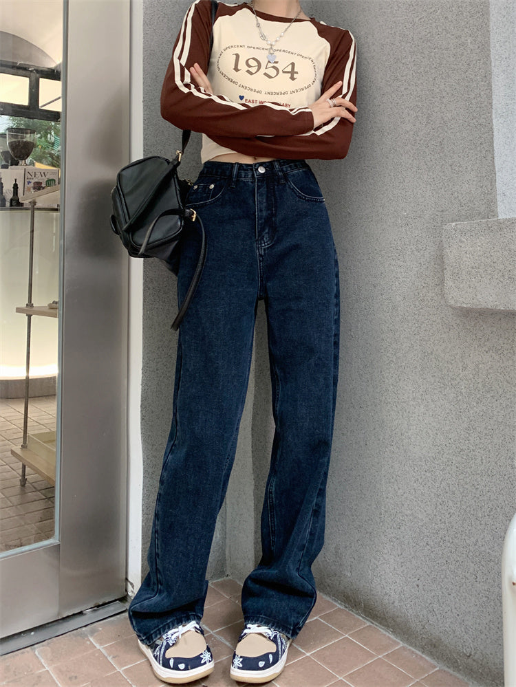 Dark Blue Denim Jeans