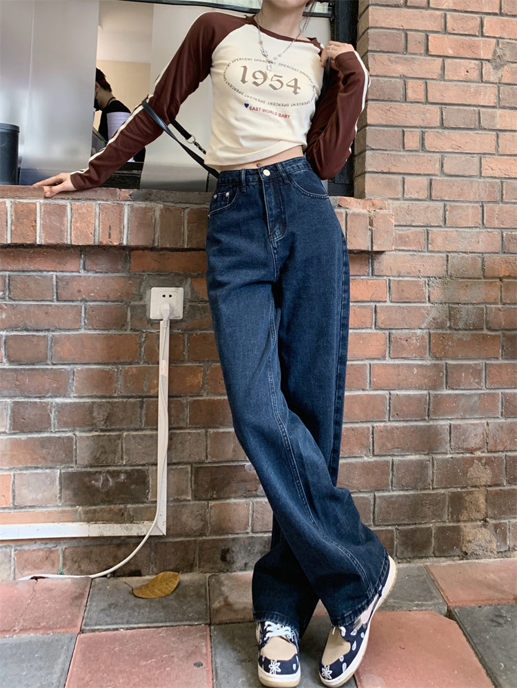 Dark Blue Denim Jeans