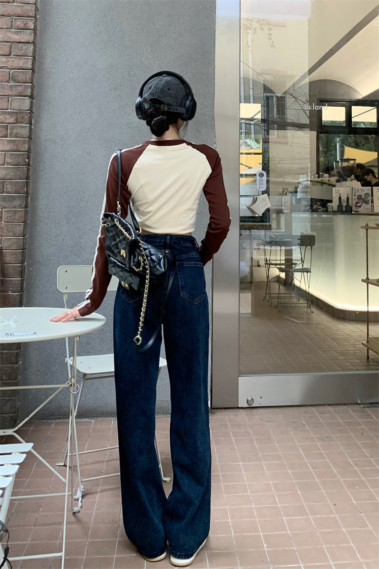 Dark Blue Denim Jeans