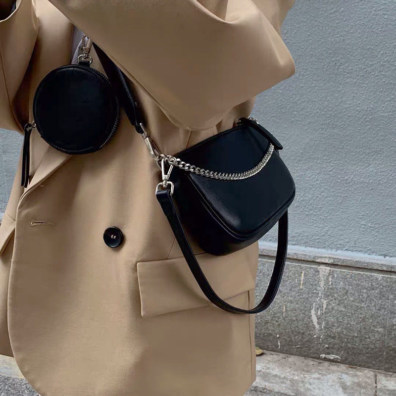Black Basic Crossbody Bag
