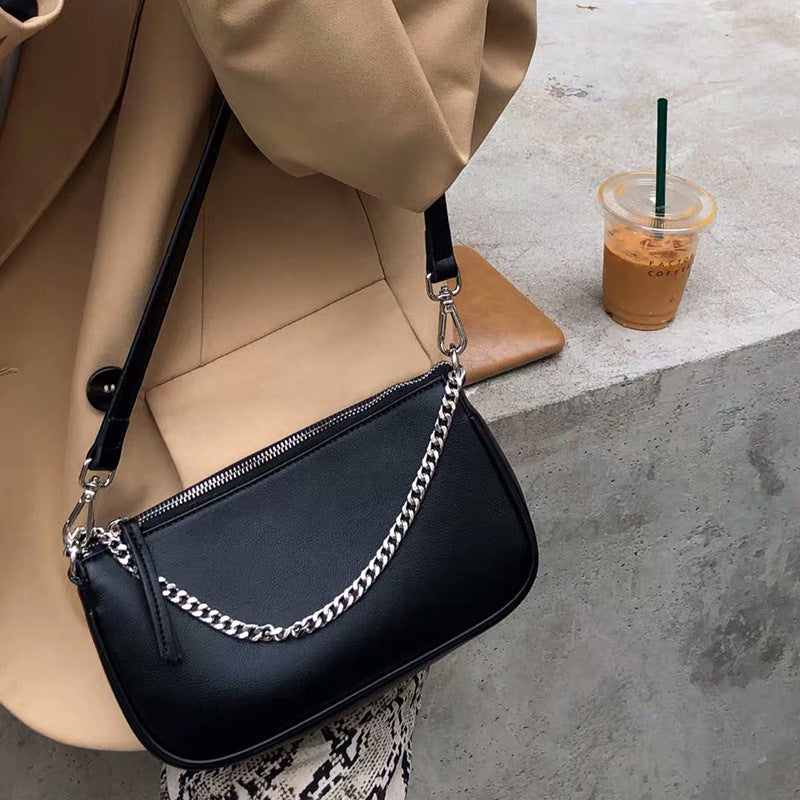 Black Basic Crossbody Bag
