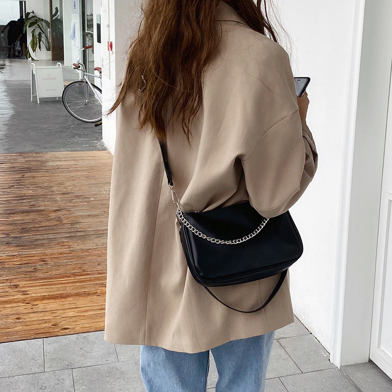 Black Basic Crossbody Bag