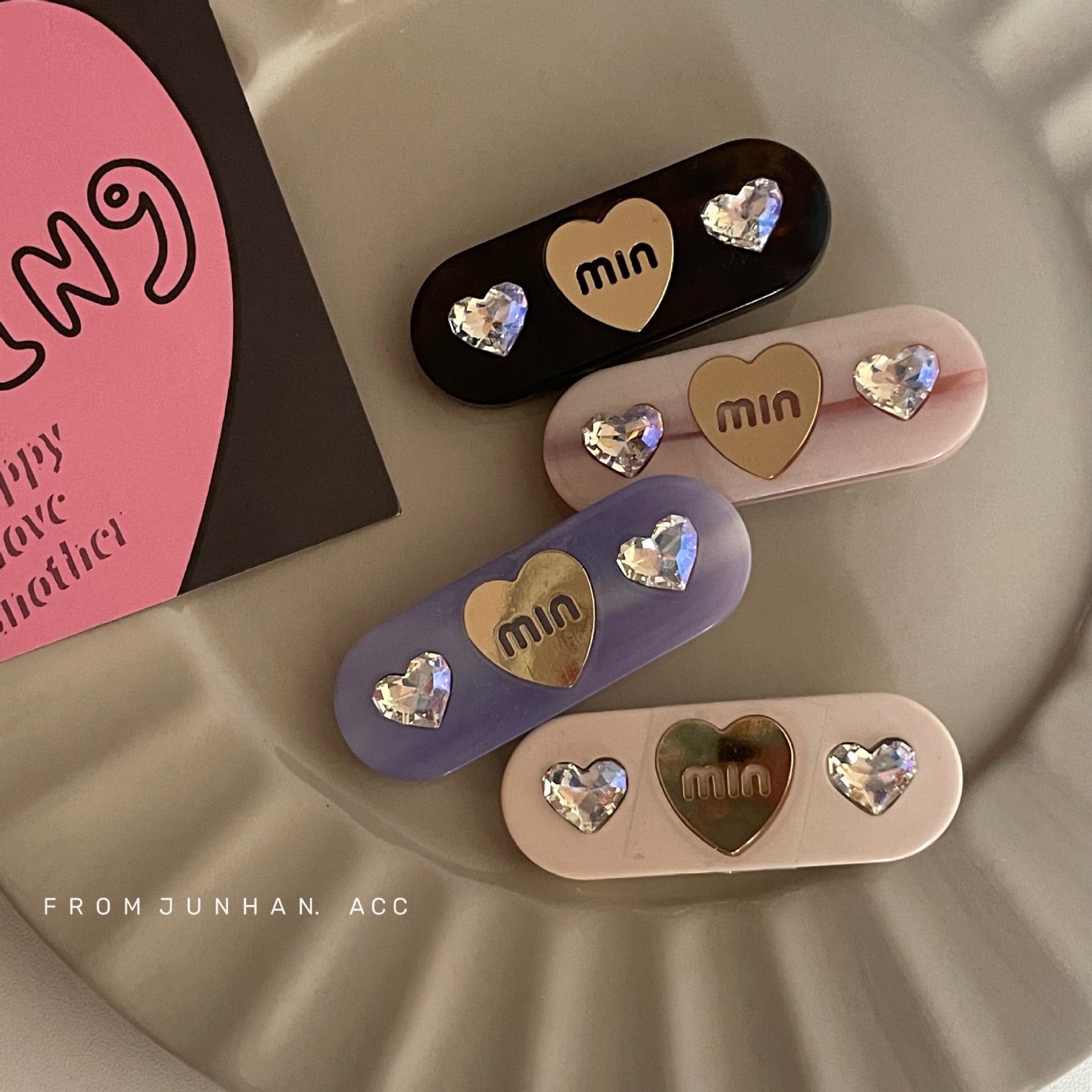 Heart Marble Clip