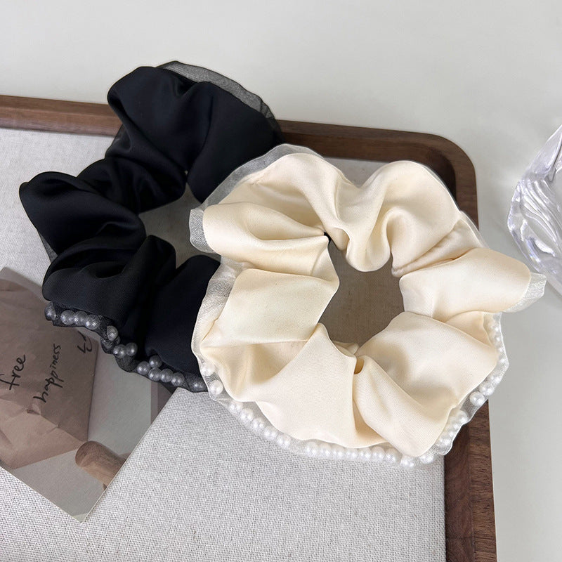 Pearl in the gauze Scrunchies