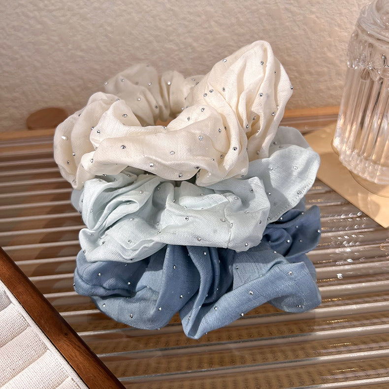 Clean Diamante Scrunchies