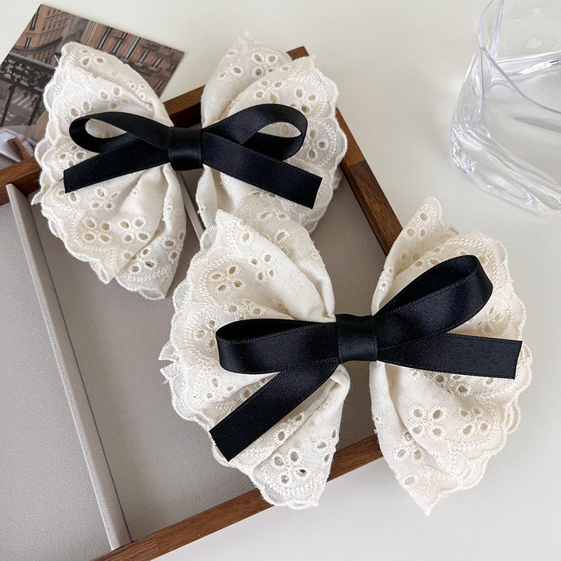 Lace Bow Clip