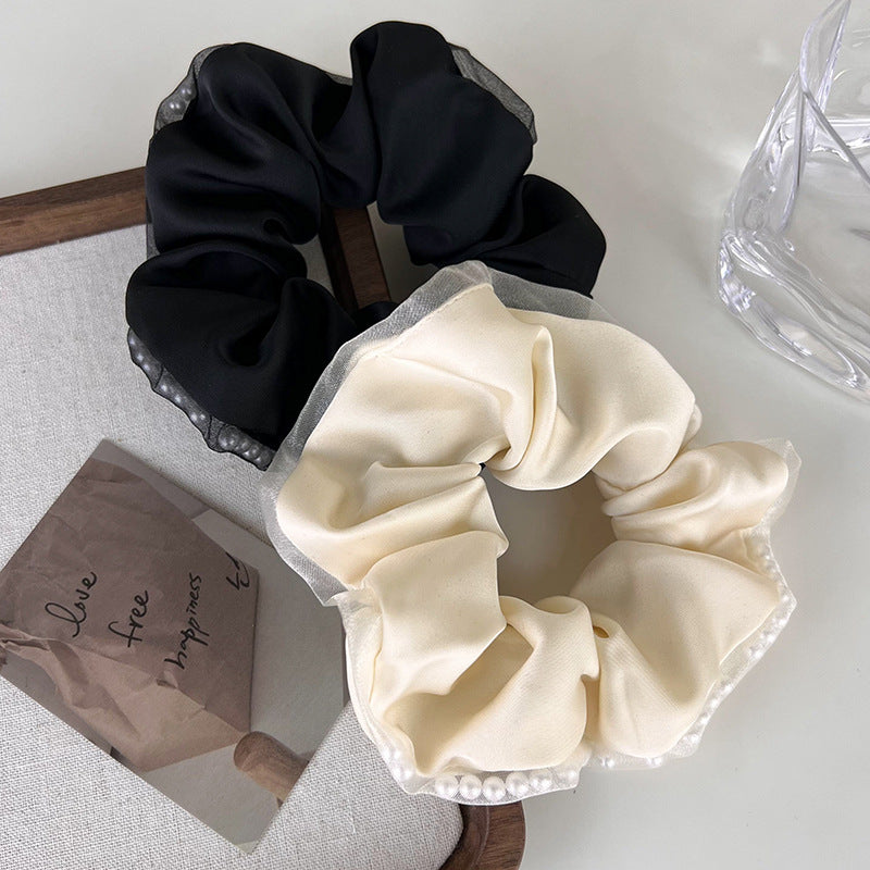 Pearl in the gauze Scrunchies