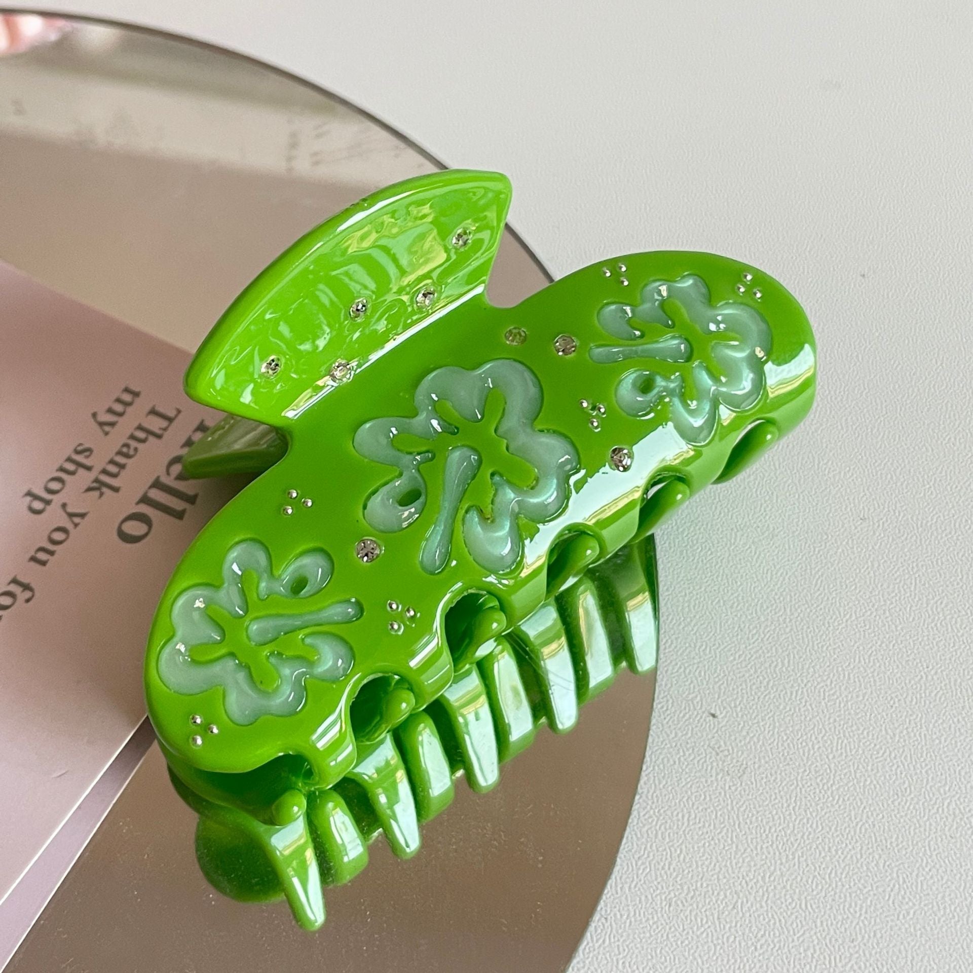 Abstract Charm Claw Clip