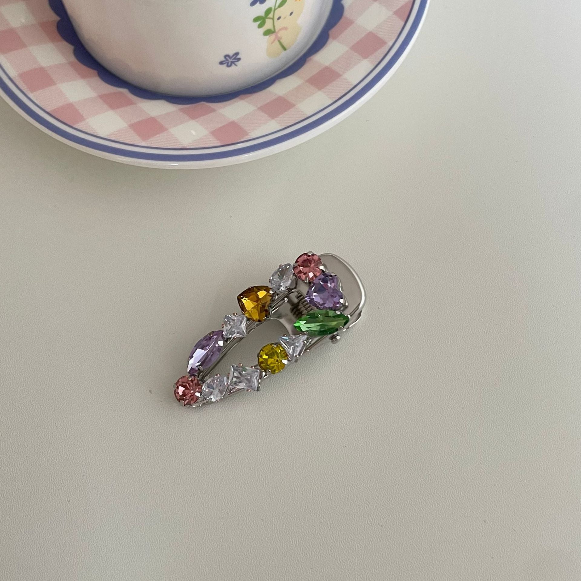 Crystal Stone Clip