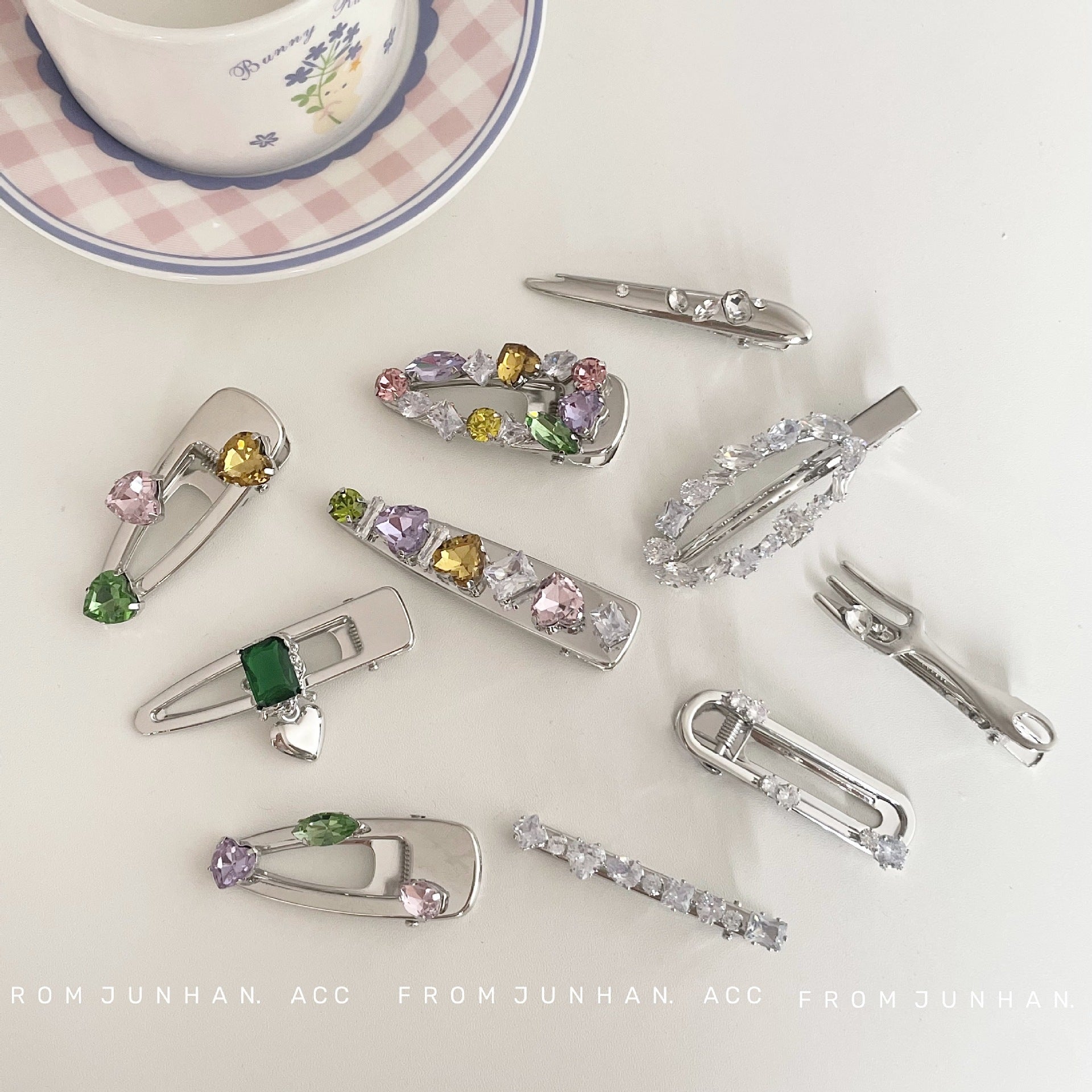 Crystal Stone Clip