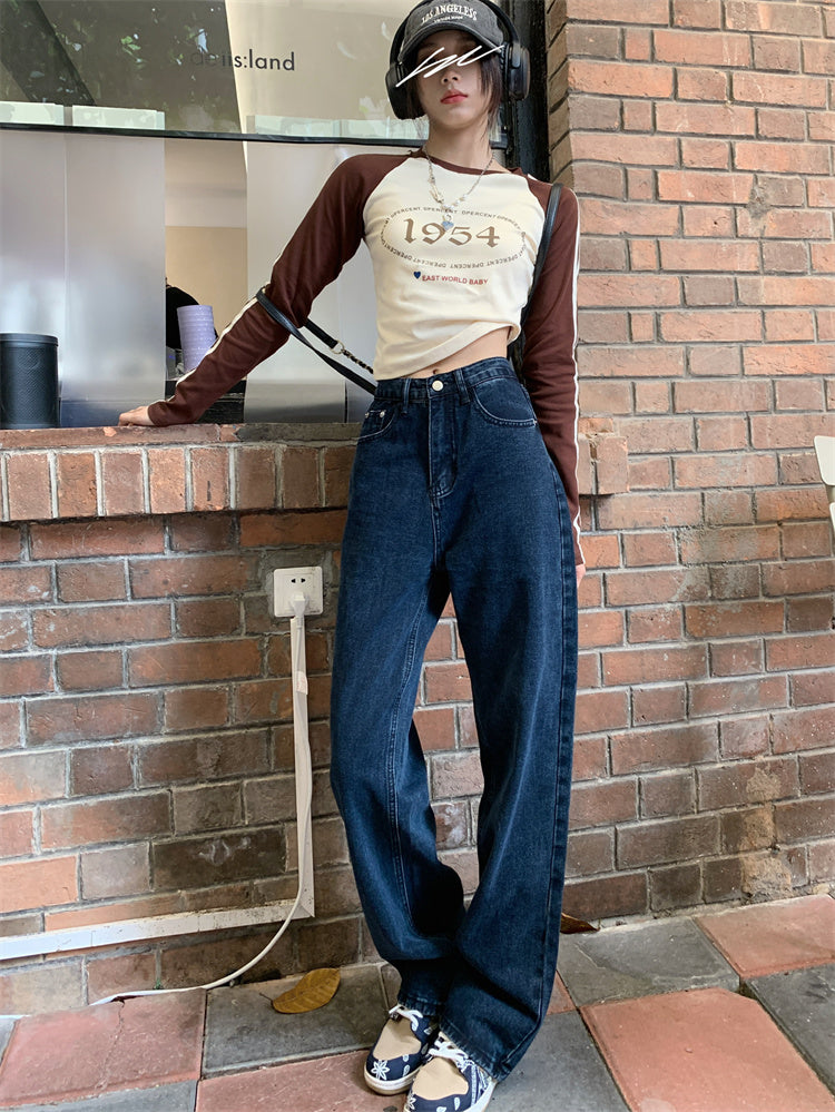 Dark Blue Denim Jeans