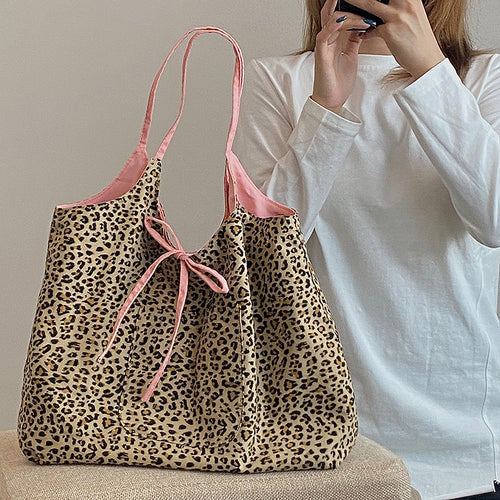 Leopard Canvas Bag