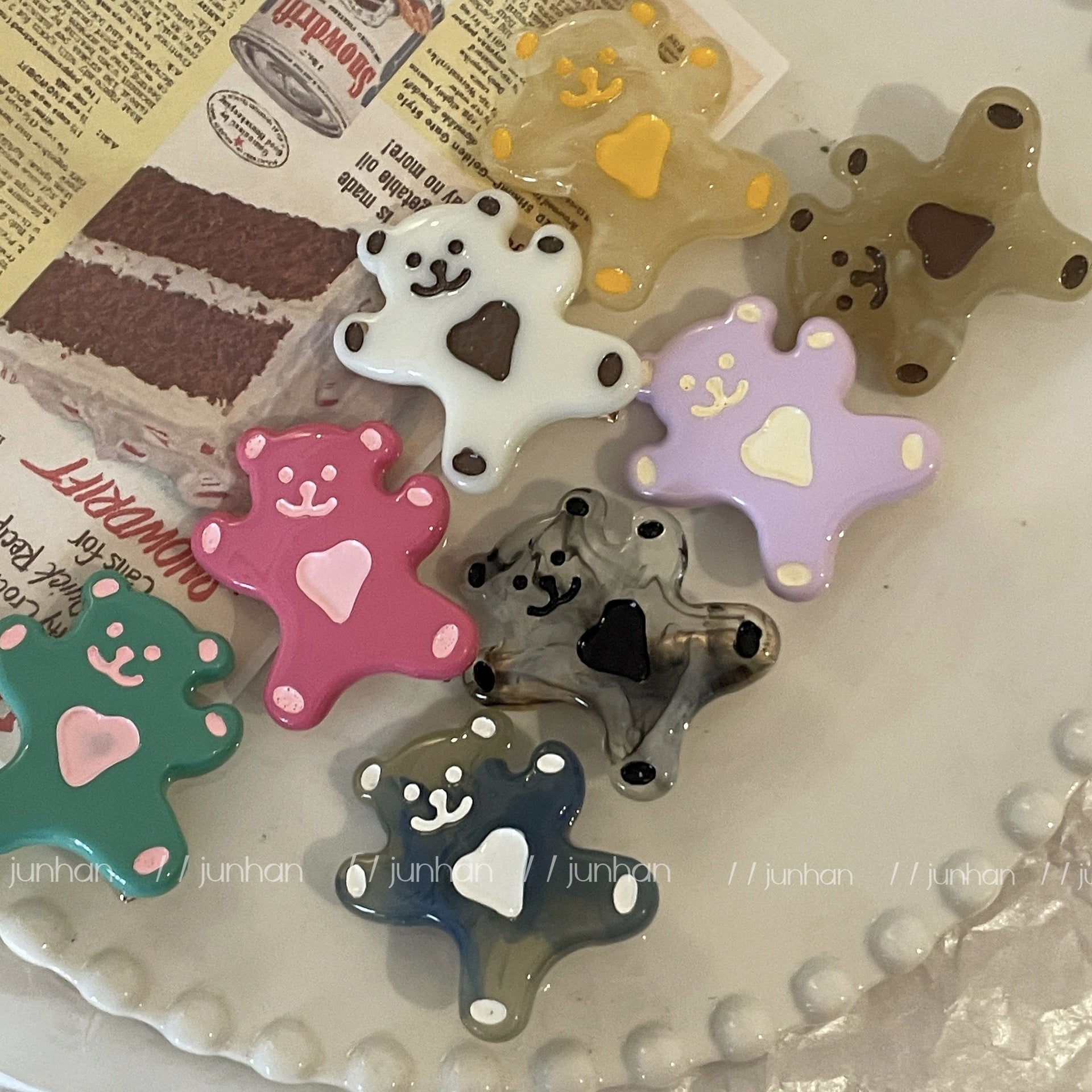 Clay Teddy Clip