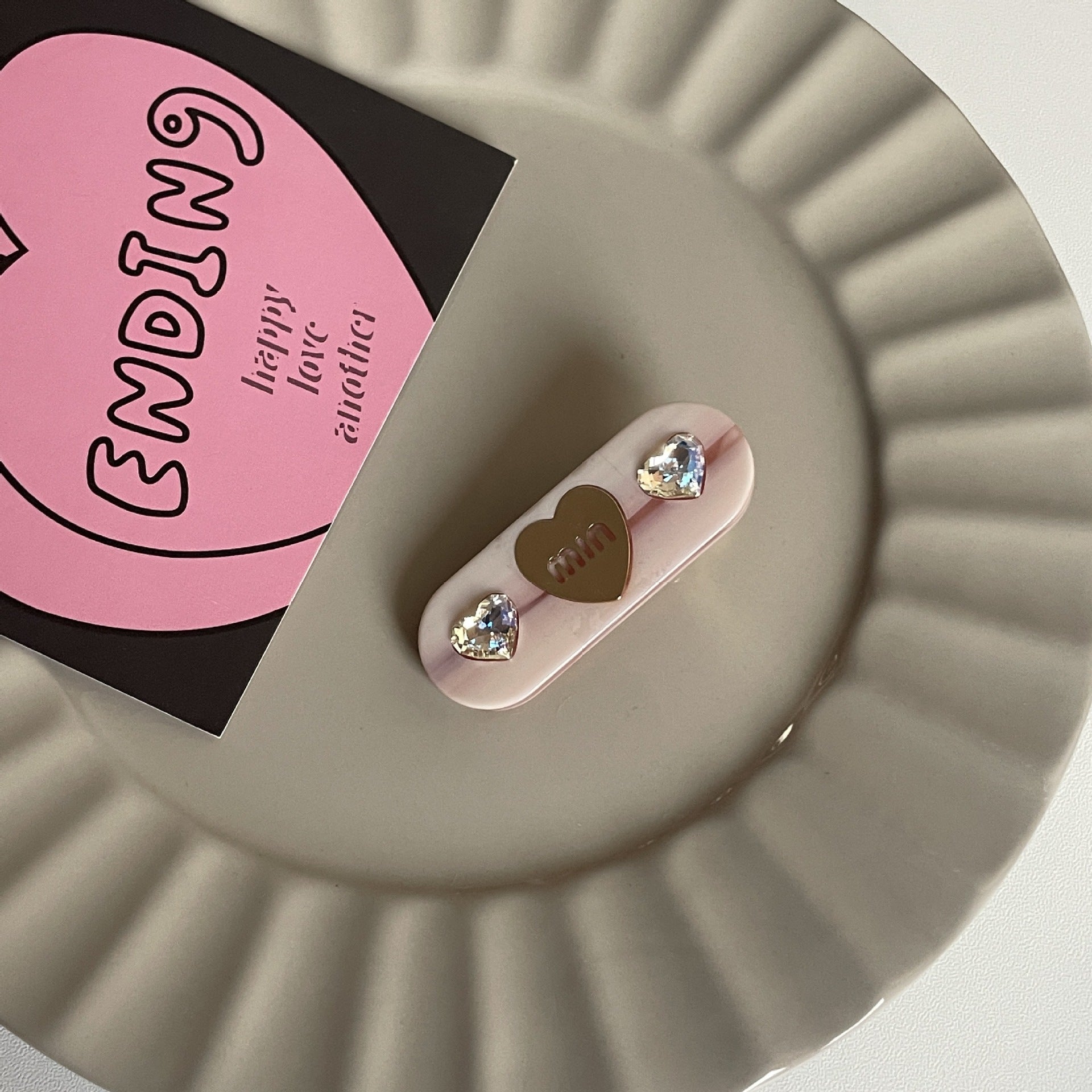 Heart Marble Clip