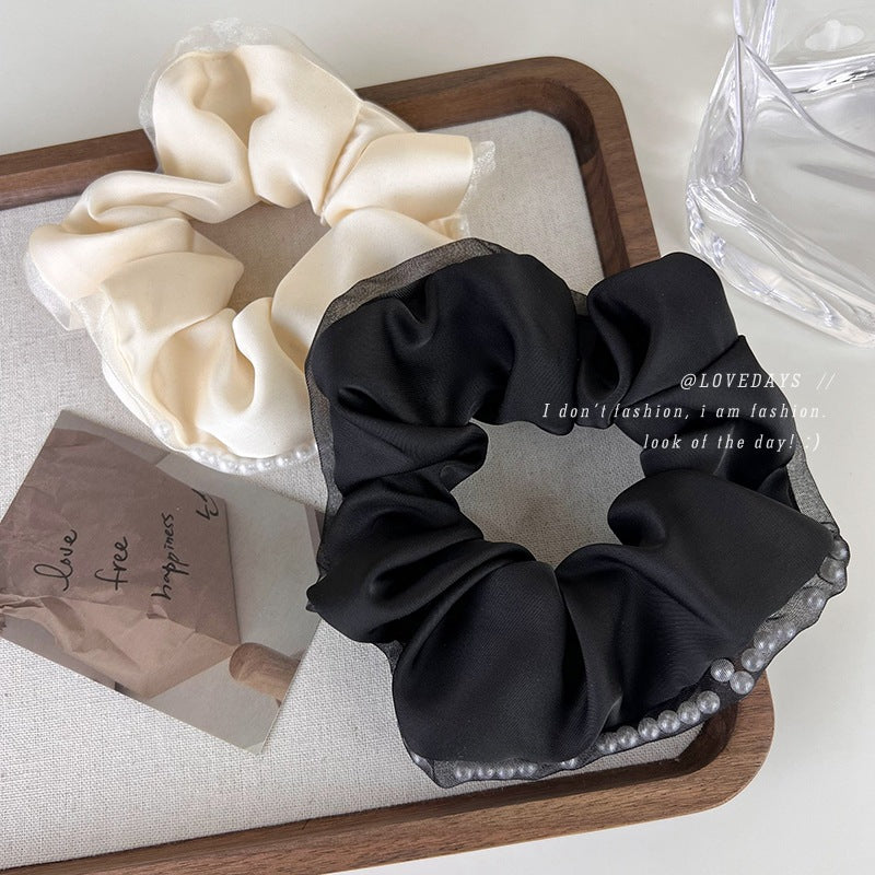 Pearl in the gauze Scrunchies