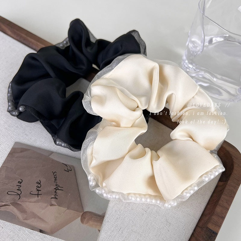 Pearl in the gauze Scrunchies