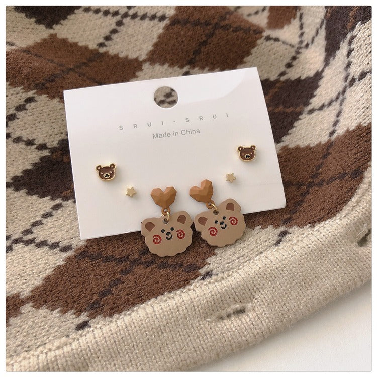 Bears earrings
