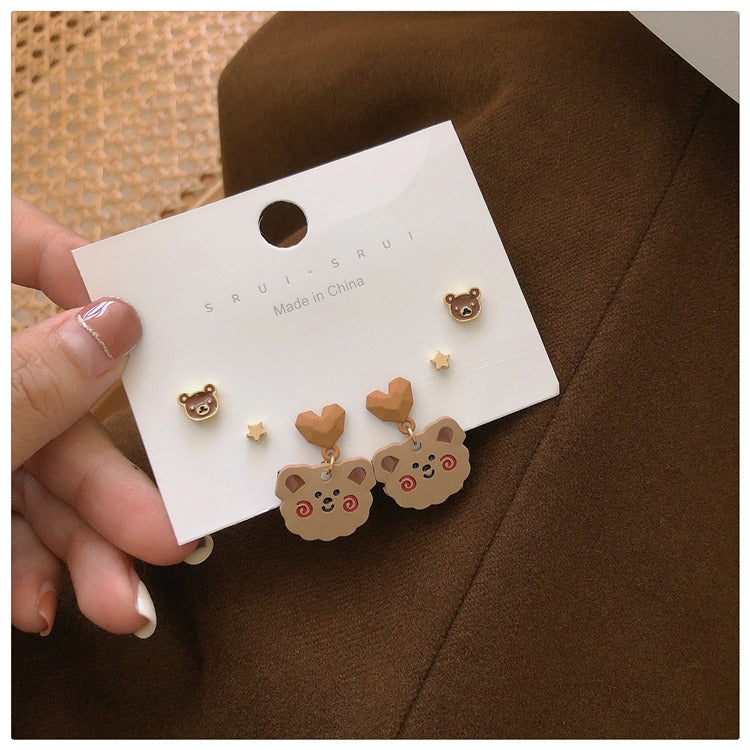 Bears earrings