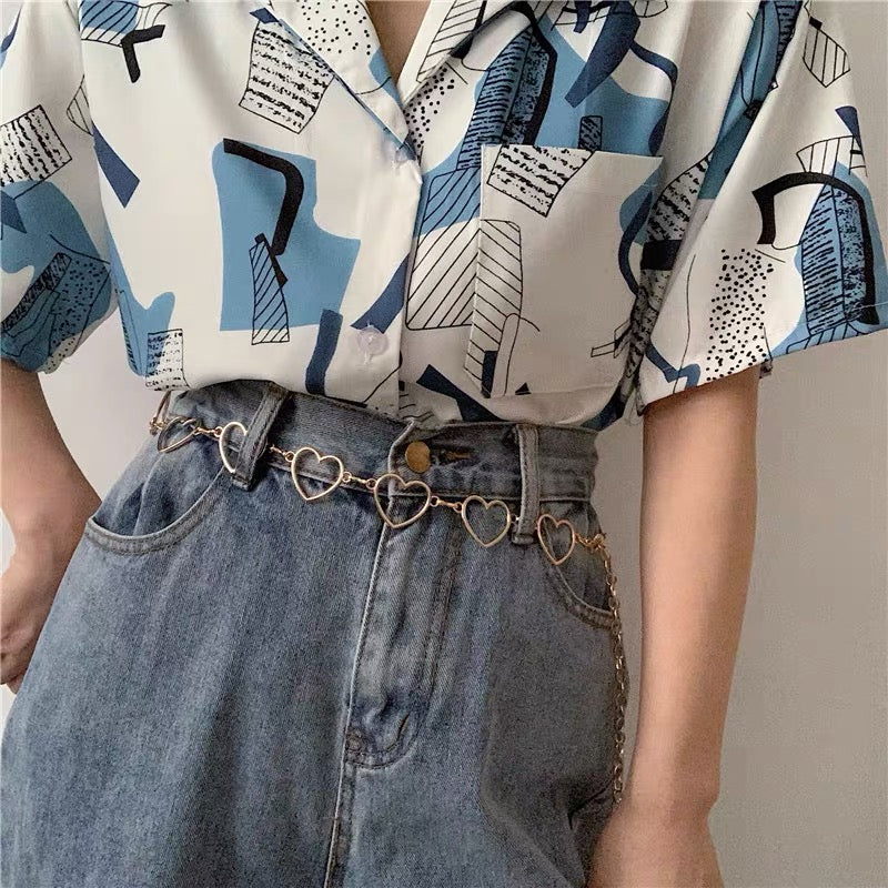 Heart chain belt