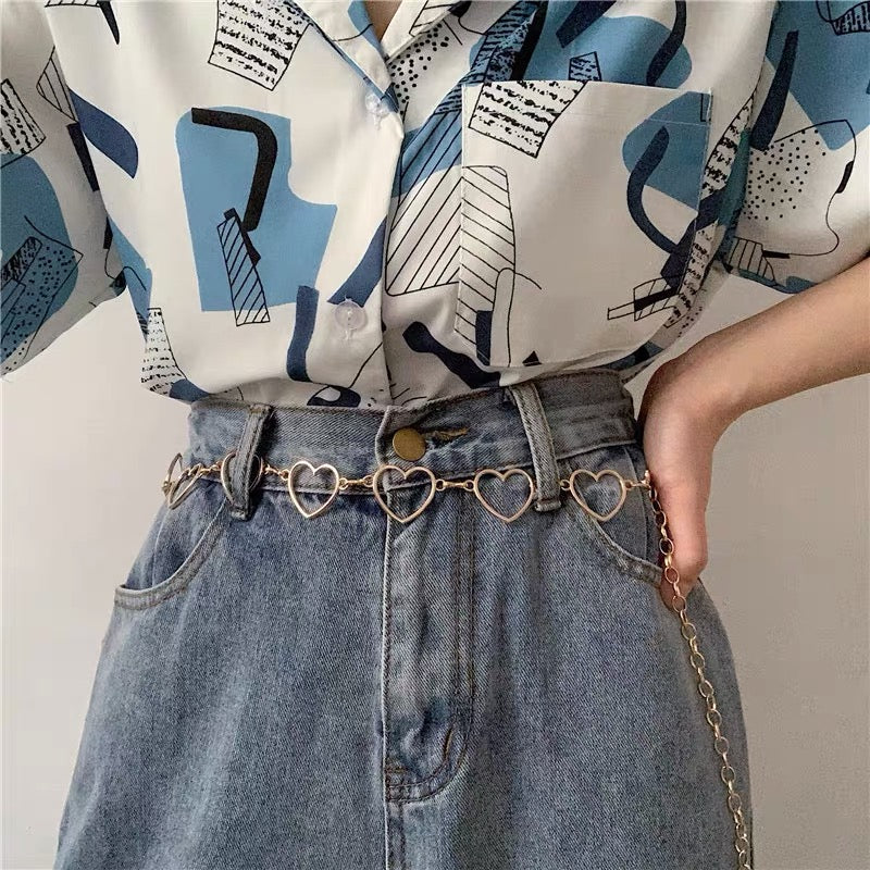 Heart chain belt