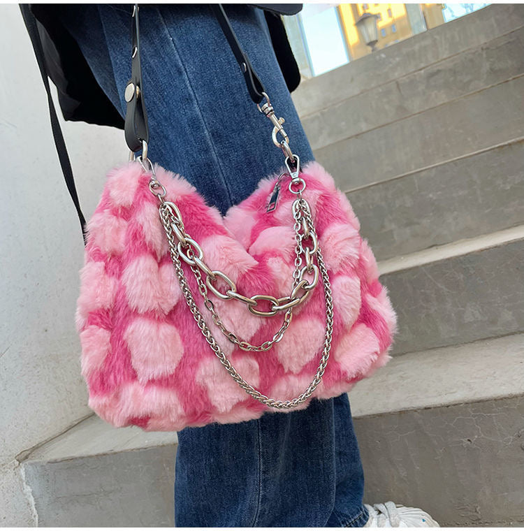 Heart Fluffy Bag