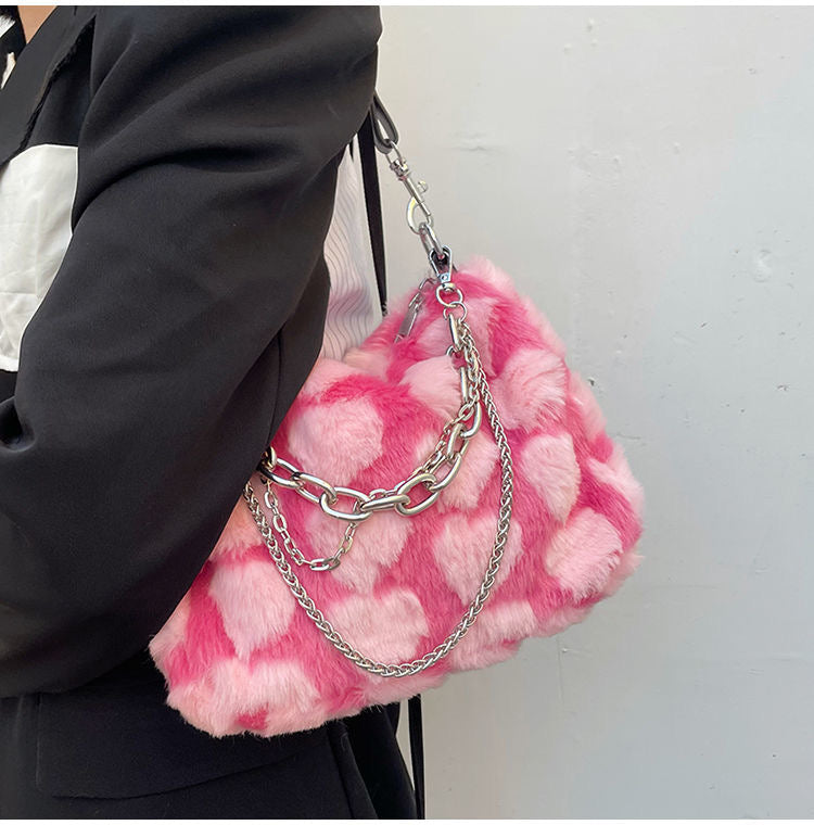 Heart Fluffy Bag